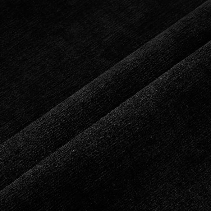 MIULEE Black Chenille Couch Throw Pillow Covers, 20x20 | Set of 2, Soft - Image 5
