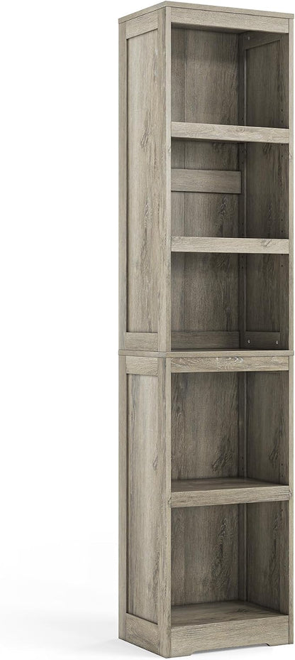 LINSY HOME 5-Shelf Bookcase, Narrow Bookshelves Floor Standing Storage Shelves - Image 8