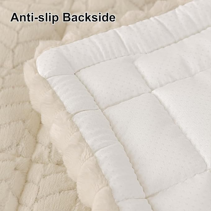 Smiry Couch Cover for Dogs, Non Slip Fuzzy Pet Sofa Arm Covers Washable | Sofa - Image 6