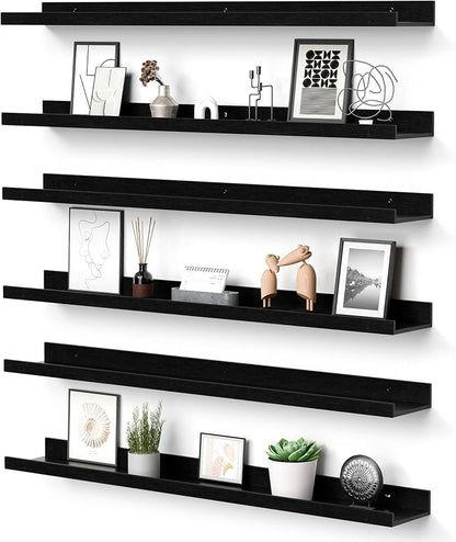 upsimples Floating Shelves for Wall, 35.5 Inch Shelves for Decor Storage Set of by upsimples