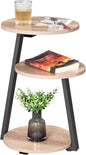 BEWISHOME Round End Table Side Table by BEWISHOME