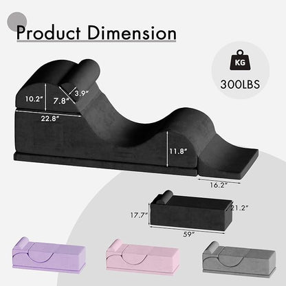 Convertible Yoga Chair for Adults, Ergonomic Foam Lounge - Image 2