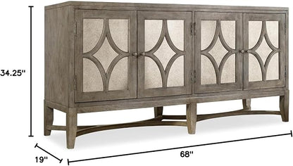 Hooker Furniture Melange 4-Door Diamante Console in Weathered Gray - Image 7