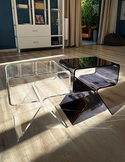 Acrylic Nightstand Side Table Modern Design Clear Home Decor Display End Table - Image 7