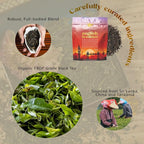 English Breakfast Tea, Organic Loose Leaf Black Tea – Robust, Full-Bodied, Classic Blend – Drink Hot or Iced – 4 oz Resealable Bag (Makes 50 Cups) – The Elegant Elephant