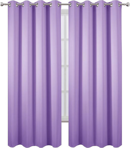 Blackout Curtains 66 x 84 inch/Lavender Curtains Set of 2 Panels/Thermal - Image 2