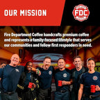 Fire Department Coffee - Gives Back to Firefighters - Jobtown Extra Strength Coffee Beans - Rich & Bold Dark Roast - Roasted in the USA - Veteran Owned - 12 oz