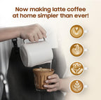 MHW-3BOMBER Milk Frothing Pitcher - 20oz/600ml Milk Frother Cup with U-Shaped Spout - SUS 304 Steaming Pitcher - Cappuccino Latte Art Cup for Barista - Quadrilateral Body - P5183-OS