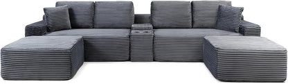 125" Oversized Sectional Couches - Image 8