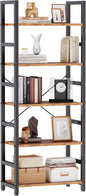 DUMOS 5-Tier Bookshelf, Modern Tall Bookcase, Open Storage Display Shelf by DumosLifestyle