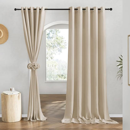 NICETOWN Linen 78 inch Curtains by NICETOWN