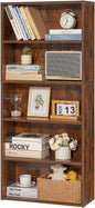 VEVOR 5 Tiers Narrow Bookshelf, 53 in Wooden Open Bookcase by VEVOR