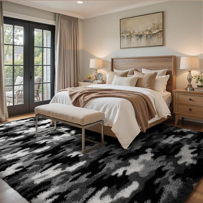 8x10 Ft Extra Large Shag Rugs for Living Room, Tie Dyed Ultra Soft Fluffy Furry - Image 2