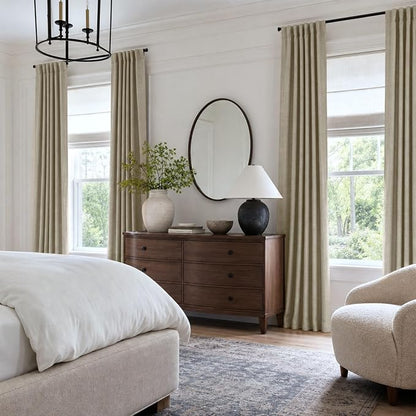 Faux Linen Total Blackout Curtains - Image 4