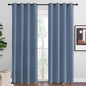 NICETOWN Stone Blue Room Darkening Curtain Panels 86" Length by NICETOWN