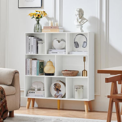 LEYAOYAO 8 Cube Bookshelf, 3 Tier Bookcase - Image 8