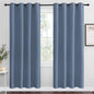 NICETOWN Stone Blue Room Darkening Curtain Panels 78" Length by NICETOWN