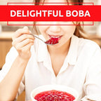 Fanale Watermelon Popping Boba Pearls, Vegan, Non GMO, Gluten Free, Fat Free, Perfect for Bubble Tea, Smoothies, Ice Cream, Desserts, and Beverages.