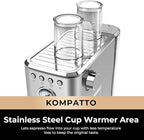 CHULUX Slim Espresso Machine with Milk Frother Steam Wand, 20 Bar Professional Italian Pump Semi Automatic Espresso Coffee Machine for Home Cappuccino & Latte Maker