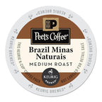 Peet's Coffee & Tea Coffee Brazil Minas Naturals K-Cup Portion Pack for Keurig K-Cup Brewers, 22 Count