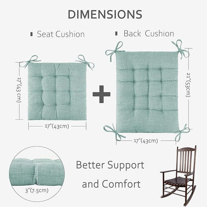ELFJOY Rocking Chair Cushion Large Rocking Chair Pads - Image 2
