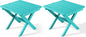 SERWALL Folding Outdoor Side Table Set of 2, Portable Adirondack Side Table by SERWALL