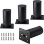 Set of 4 Furniture Legs 3 Inch, Adjustable Aluminum Alloy Cabinet Legs by Kyuionty