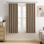 Blackout Bedroom Curtains 63 Inches Long, Thermal Insulated Short Pinch Pleated by KEQIAOSUOCAI
