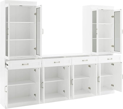 Crosley Furniture Stanton 3-Piece Sideboard Buffet Cabinet and Glass Door - Image 5