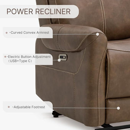 KISLOT Leather Recliner Chair Set of 2, Wall Hugger RV Recliners - Image 6