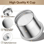 RETHONE Reusable K Cups for Keurig:Refillable K Cups Coffee Pods for Keurig 1.0 & 2.0 Coffee Machine,Stainless Steel Coffee Filters-SUS 304‌, Easy to Clean,Lid-Body Tight Seal