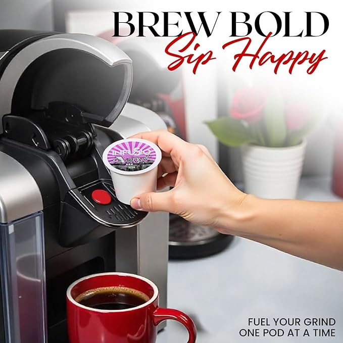 InfuSio Coffee Pods 96 Count Donut Blend Medium Roast Single serve Coffee pods for Keurig K Cups Brewers - InfuSio Premium Roasted Keurig 2.0 Compatible