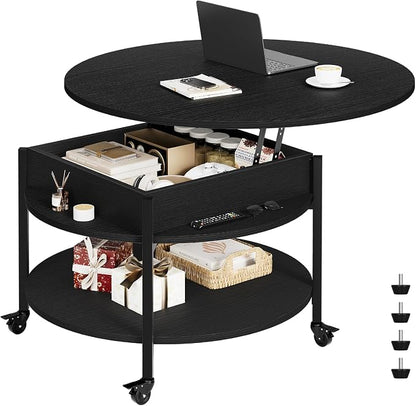 FABATO Round Lift Top Coffee Table by FABATO