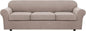 4 Piece Stretch Sofa Covers for 3 Cushion Couch Covers Furniture Slipcovers by HVERSAILTEX