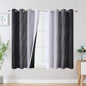 Black and Greyish White Ombre Blackout Curtains by ESTELARTEXTILER
