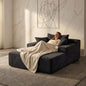 Sytopia Chaise Lounge with Armrests, Oversized Sofa Bed with 3 Pillows by Sytopia