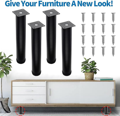 12 Inch Metal Furniture Legs Stainless Steel Adjustable Legs Black Metal Legs - Image 3