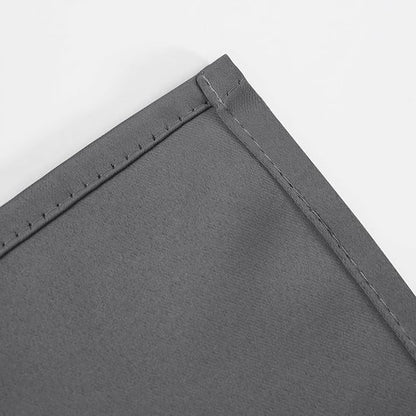 Blackout Curtains 66 x 54 Inch Long Frost Grey Curtains Set of 2 Panels Room - Image 7