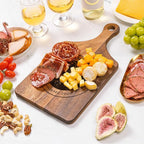 callie Personalized Cutting Board with Photo & Text & Date, Wooden Cutting Board Cheese Serving Tray with Handle, Housewarming Gifts (S, M, L)