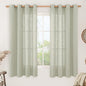 Sheer Linen Curtains 63 Inch Length by LAMIT