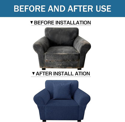 Armchair Slipcover with 1 Pillow Cover - Image 8