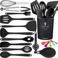 18 Pcs Cooking Utensils Set, Kitchen Utensils Set with Utensil Holder, 446°F Heat Resistant Silicone Spatula Set, Kitchen Gadgets Tools Set for Nonstick Cookware BPA FREE