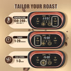 Huanyu Coffee Bean Roaster 100g with Timer Coffee Roasters for Home Use with Adjustable Heating and Cool Setting Electric Roaster 1500w 110v