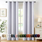 MIULEE Blackout Curtains for Bedroom 2 Panels 40x72 Inch Long Greyish White | by MIULEE