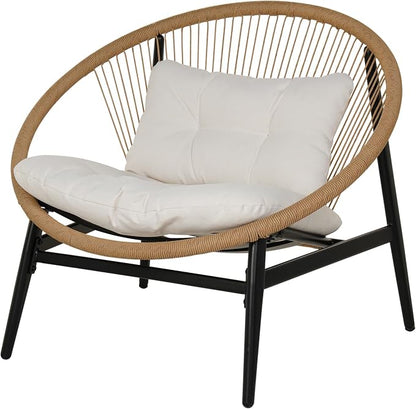 Grand patio 1-Piece Wicker Outdoor Chair, Patio Oversized Chair - Image 6