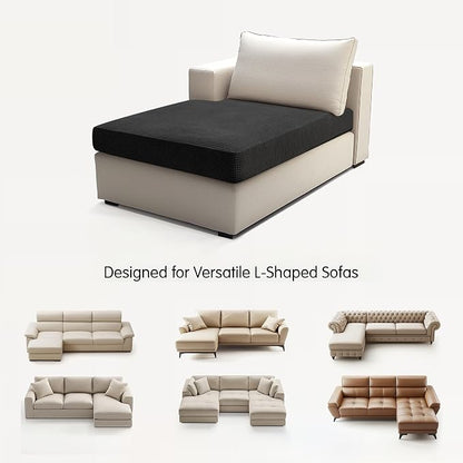 Hokway Stretch Chaise Cover Individual Couch Cushion Slipcovers Reversible - Image 9