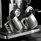 Bincoo Espresso Milk Frothing Pitcher Stainless Steel 20oz/600ML Coffee Milk Frother Cup-Milk Frothing Pitcher with Measurement Lines,Ergonomic Handle for Latte Art & Cappuccin(Steel)