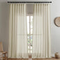 Joydeco Linen Curtains 84 Inch Length 2 Panel Sets, Light Filtering Curtains by JOYDECO
