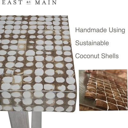 East at Main White Coffee Table – Handmade Accent Table - Image 4