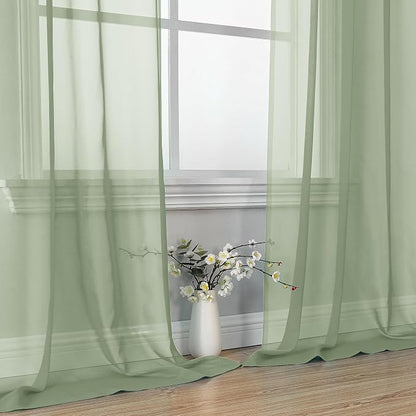 Bedroom Curtains 2 Panel Sets 84" Inch Length - Image 8